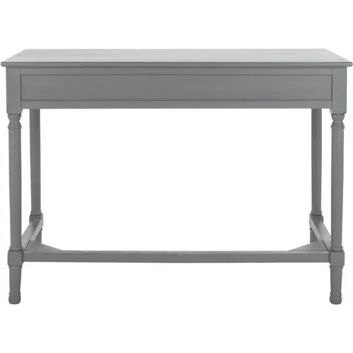 Luana 2-Drawer Desk - Distressed Gray
