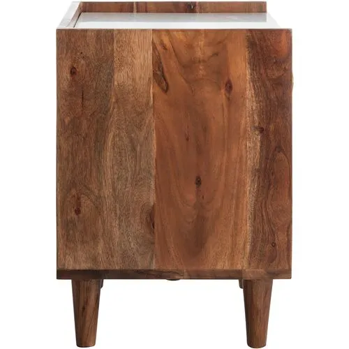 Emma 1-Drawer Nightstand - Walnut