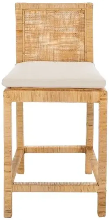 Nicola Cane Counter Stool - Natural