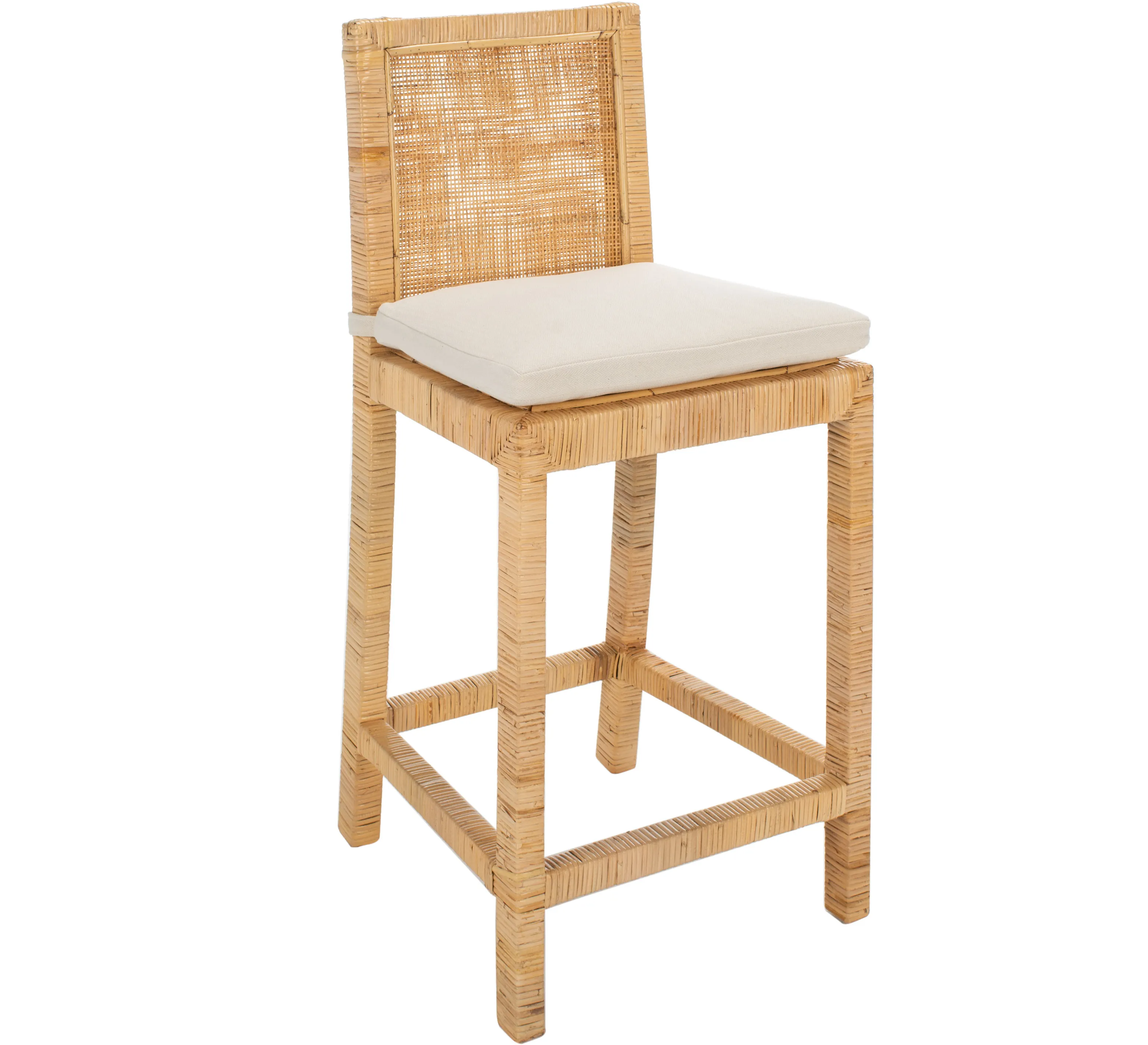 Nicola Cane Counter Stool - Natural