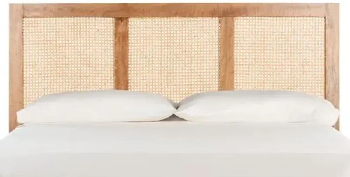 Addison Cane Headboard - Brown