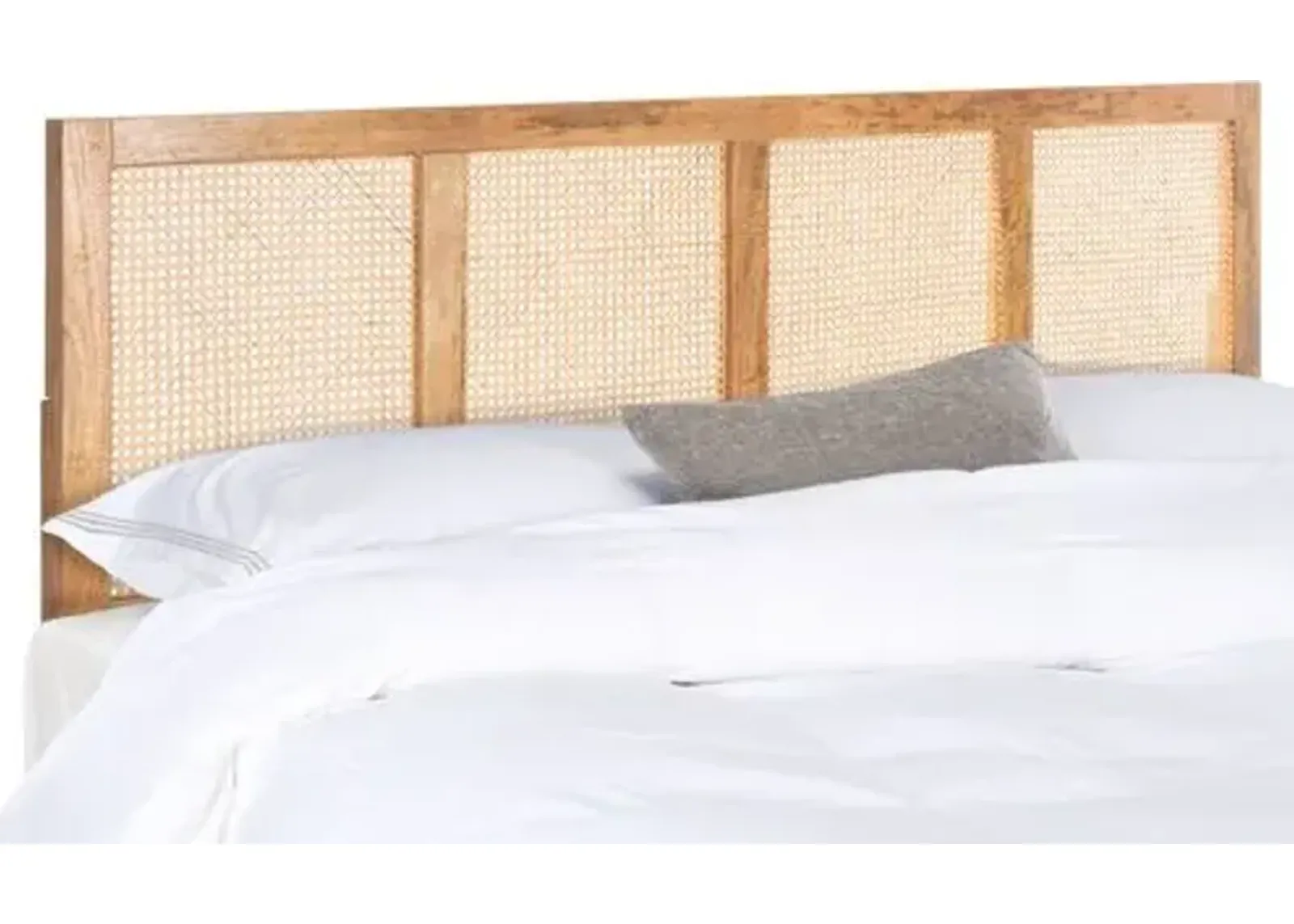 Addison Cane Headboard - Natural - Brown