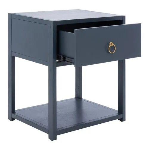 Sukie 1-Drawer Nightstand - Navy