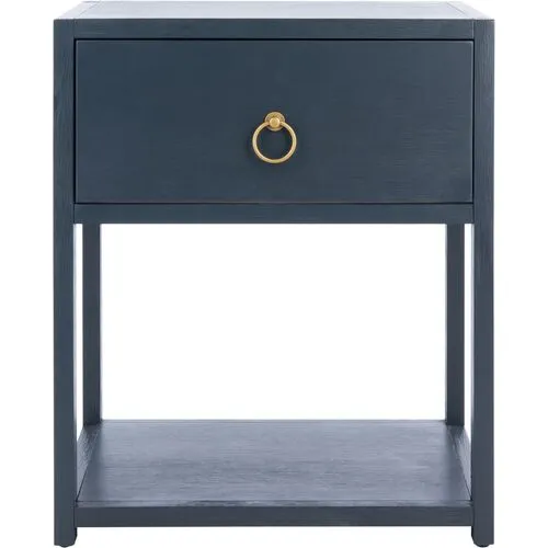 Sukie 1-Drawer Nightstand - Navy