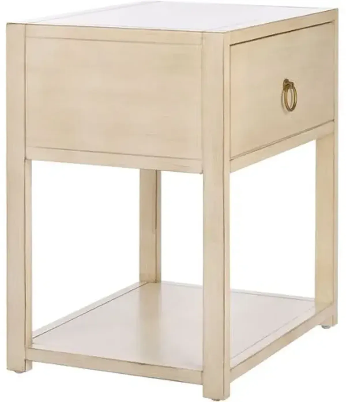 Sukie 1-Drawer Nightstand - Antique White