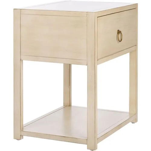 Sukie 1-Drawer Nightstand - Antique White