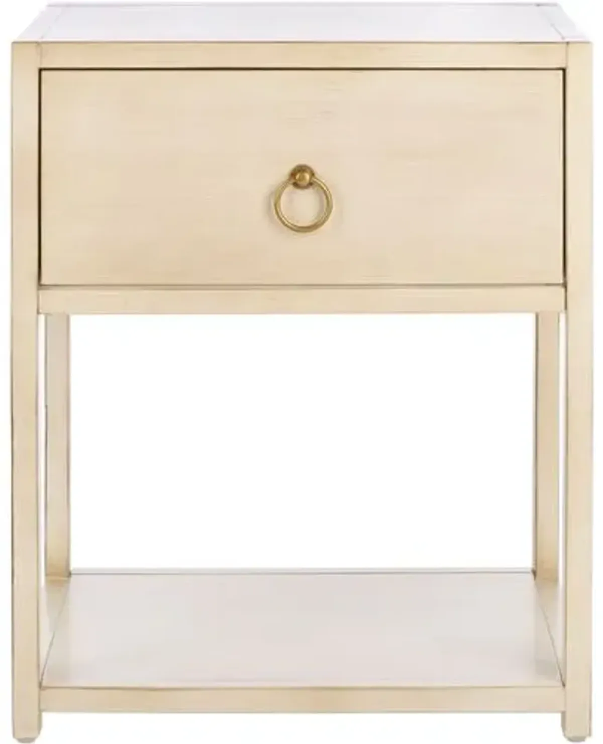 Sukie 1-Drawer Nightstand - Antique White