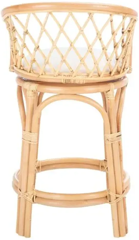 Antonio Rattan Counter Stool - Natural