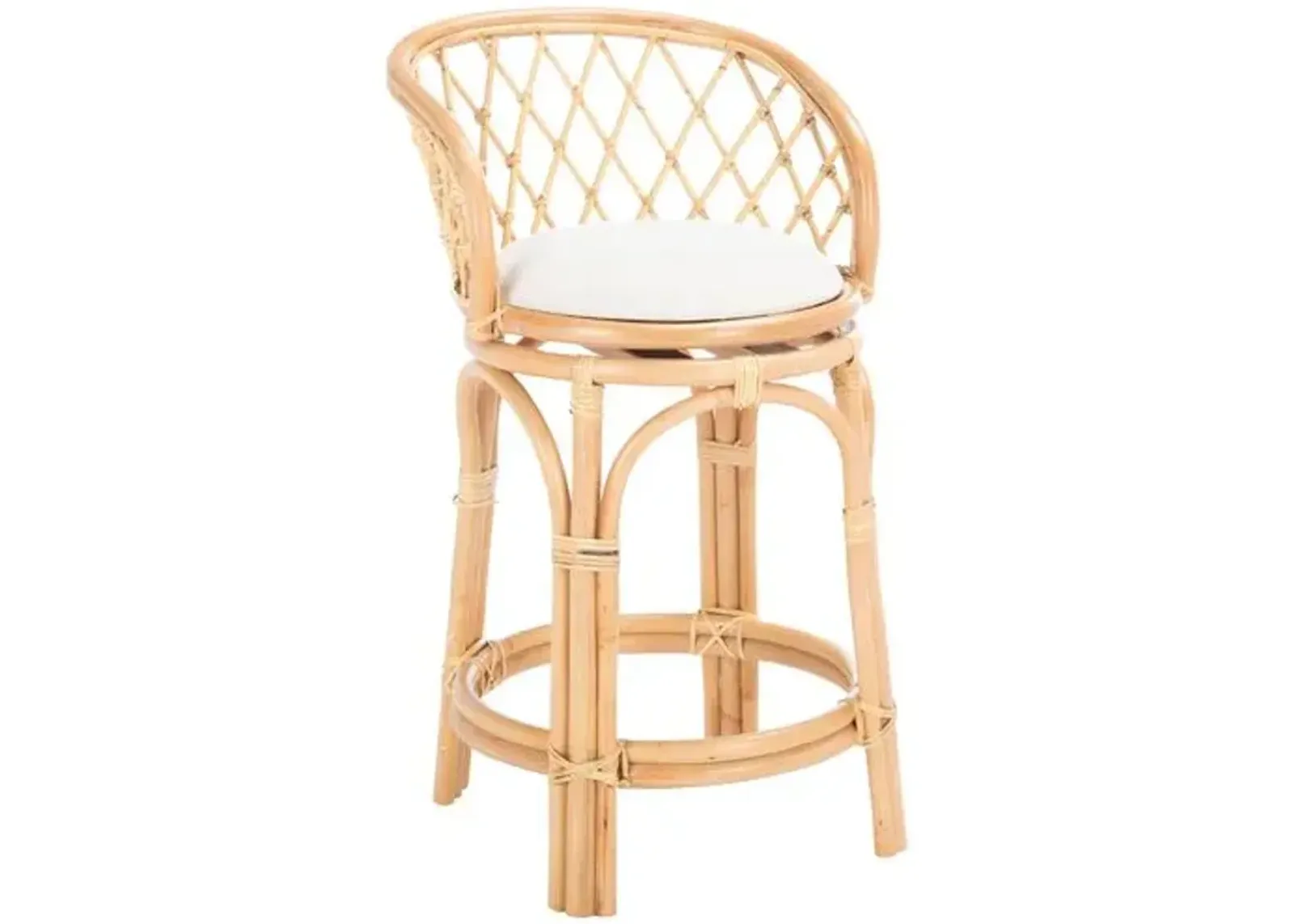 Antonio Rattan Counter Stool - Natural