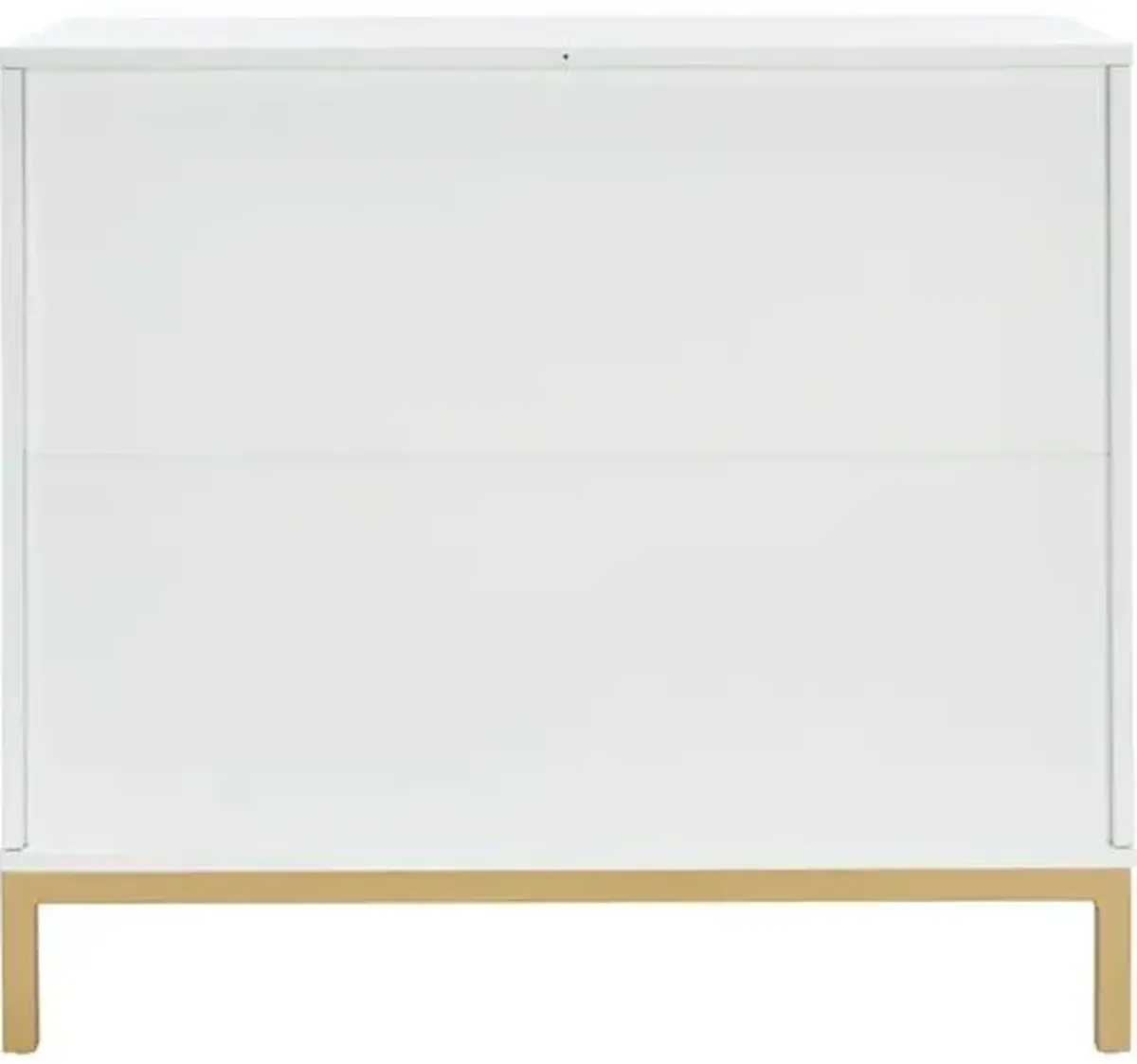 Miranda 3-Drawer Rattan Chest - White