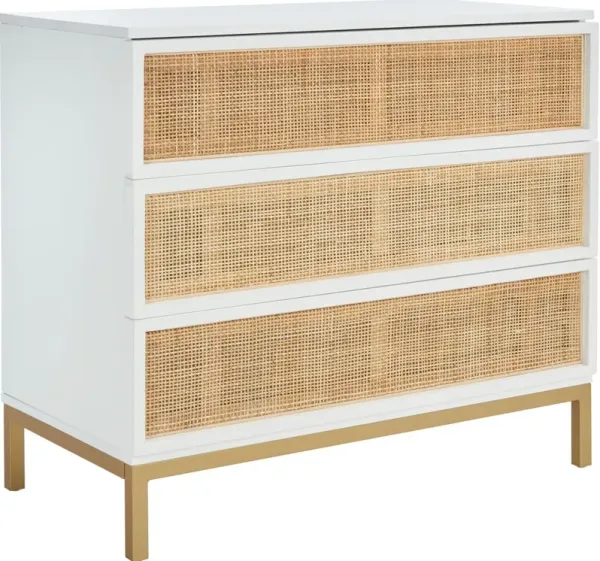 Miranda 3-Drawer Rattan Chest