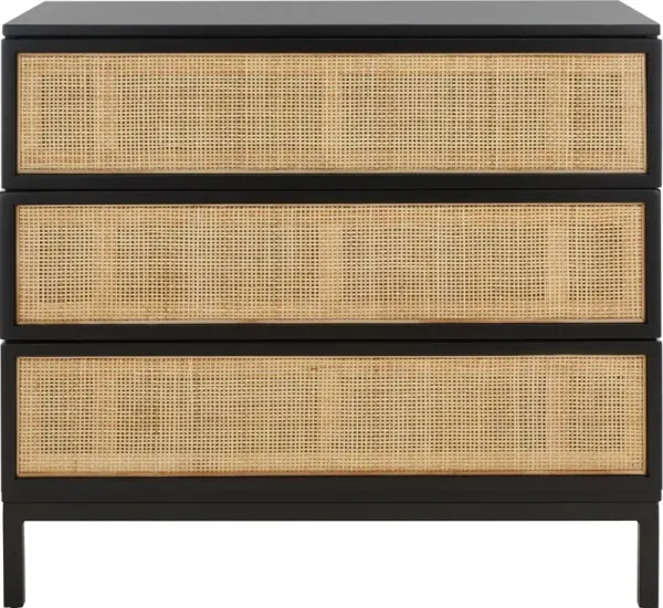 Miranda 3-Drawer Rattan Chest