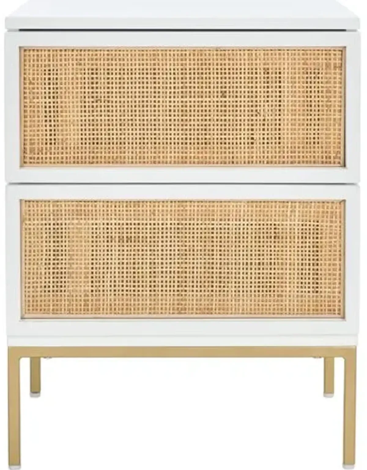 Miranda 2 Drawer Rattan Nightstand