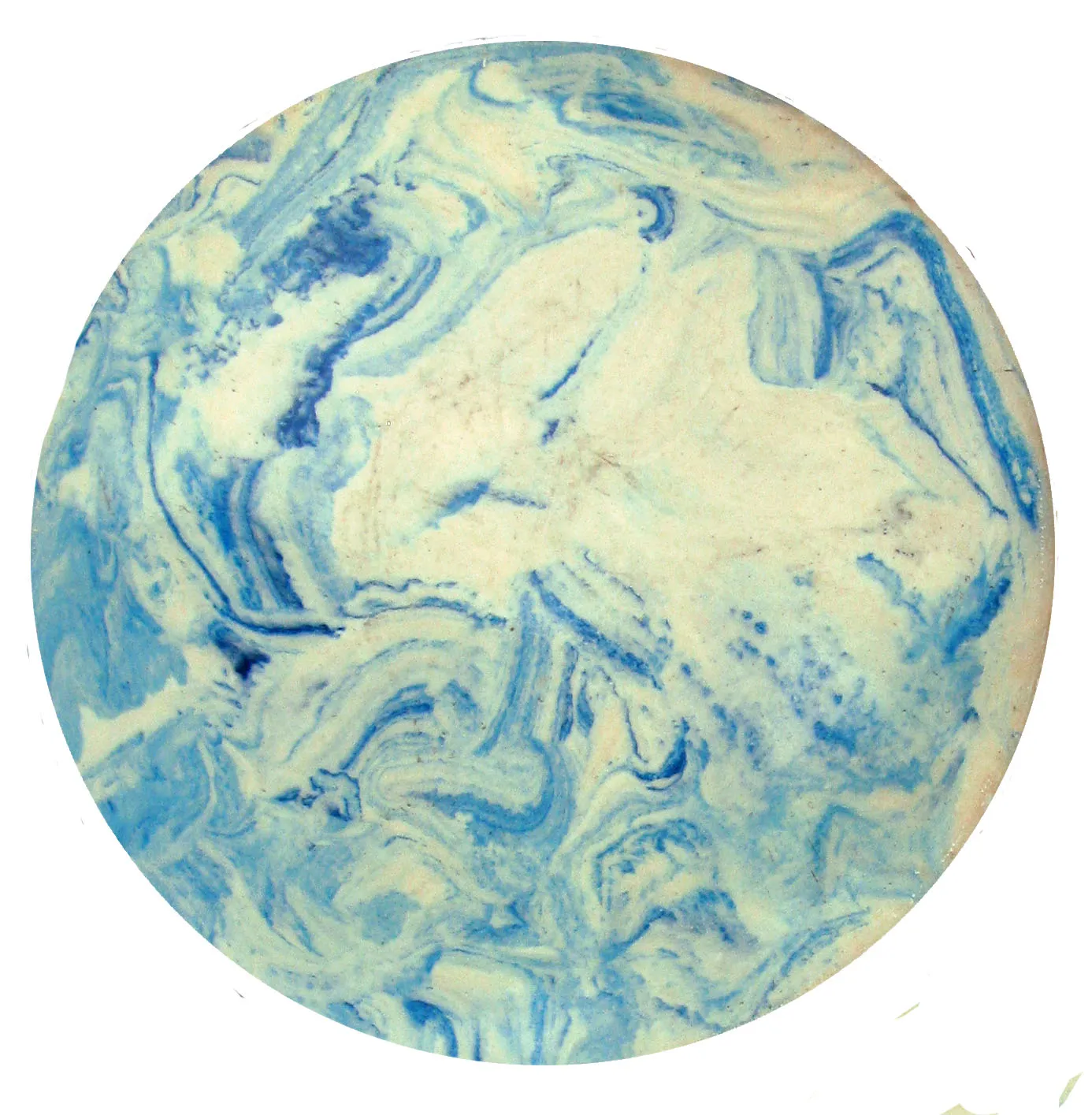 Organic Modern Swirl Serving Plates Pair - Chez Vous - Blue