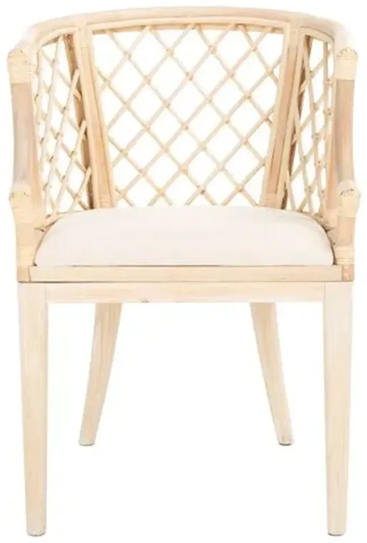 Nala Rattan Armchair - White