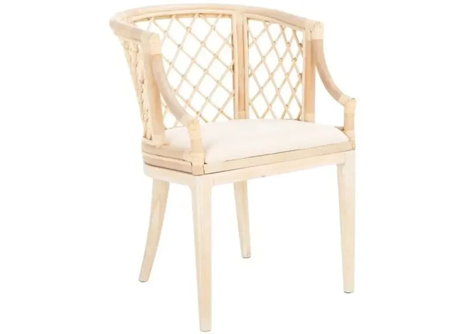 Nala Rattan Armchair - Natural Whitewash