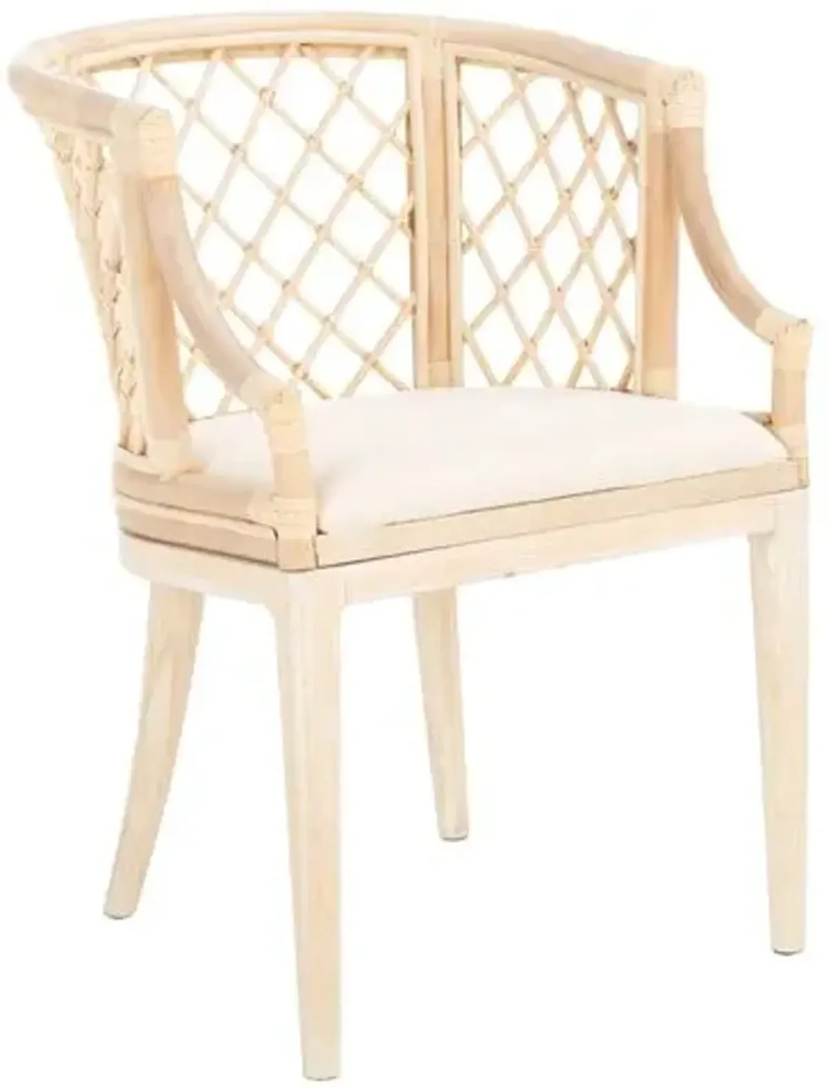 Nala Rattan Armchair - White