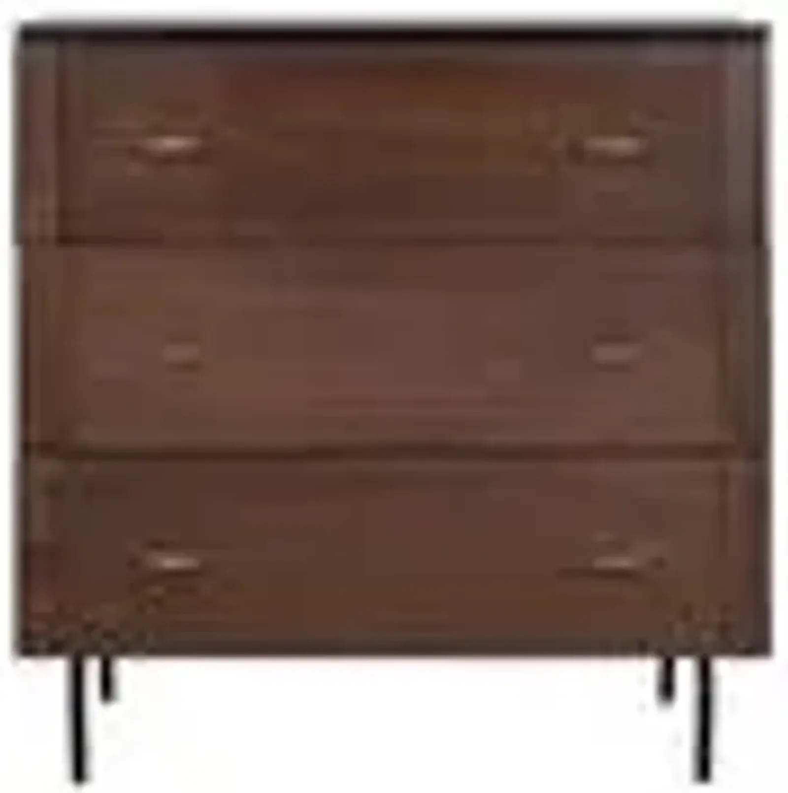 June 3-Drawer Dresser - Black/Walnut