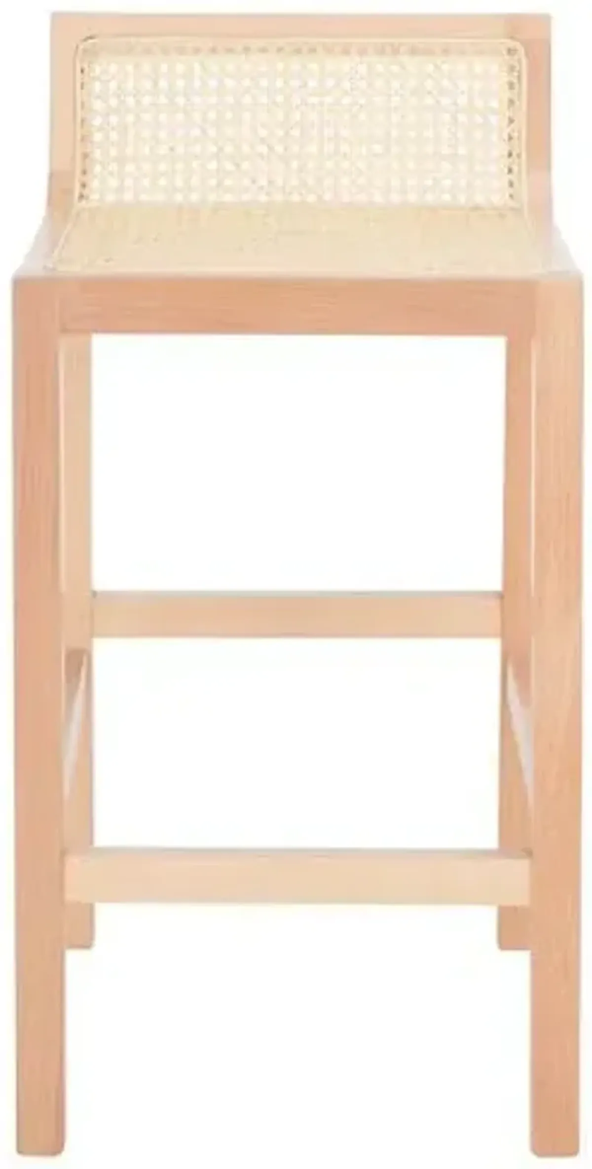 Addison Low Back Cane Counter Stool