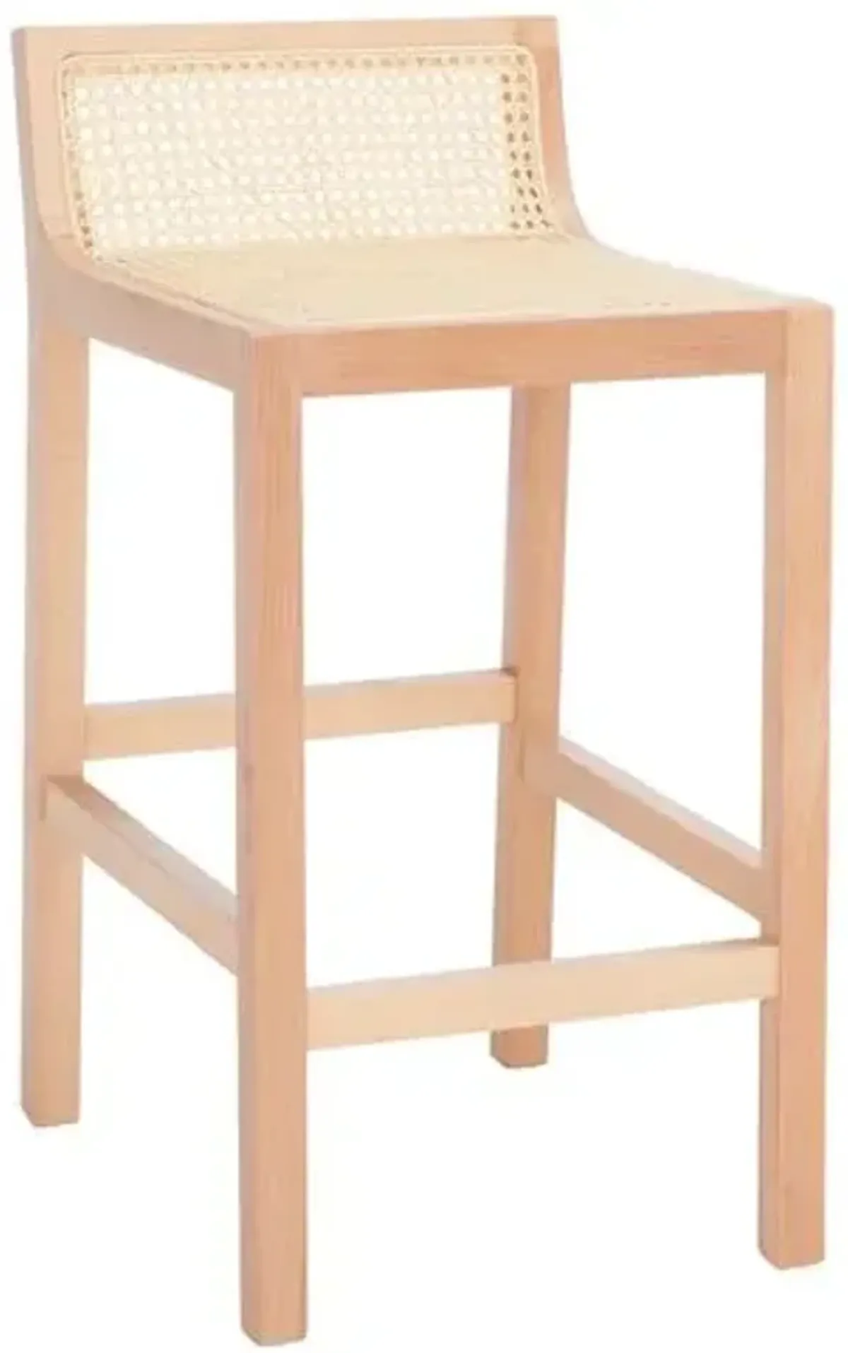 Addison Low Back Cane Counter Stool