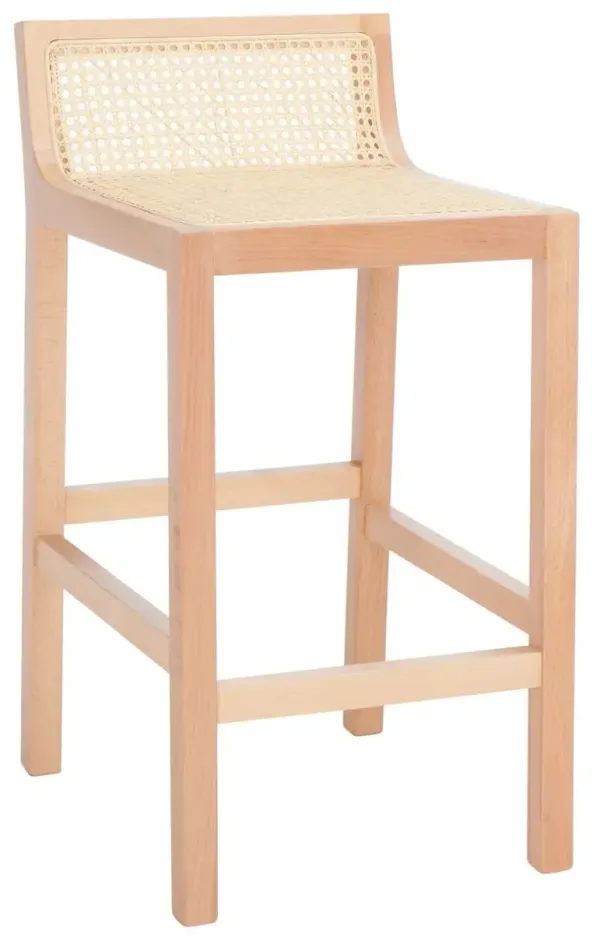 Addison Low Back Cane Counter Stool