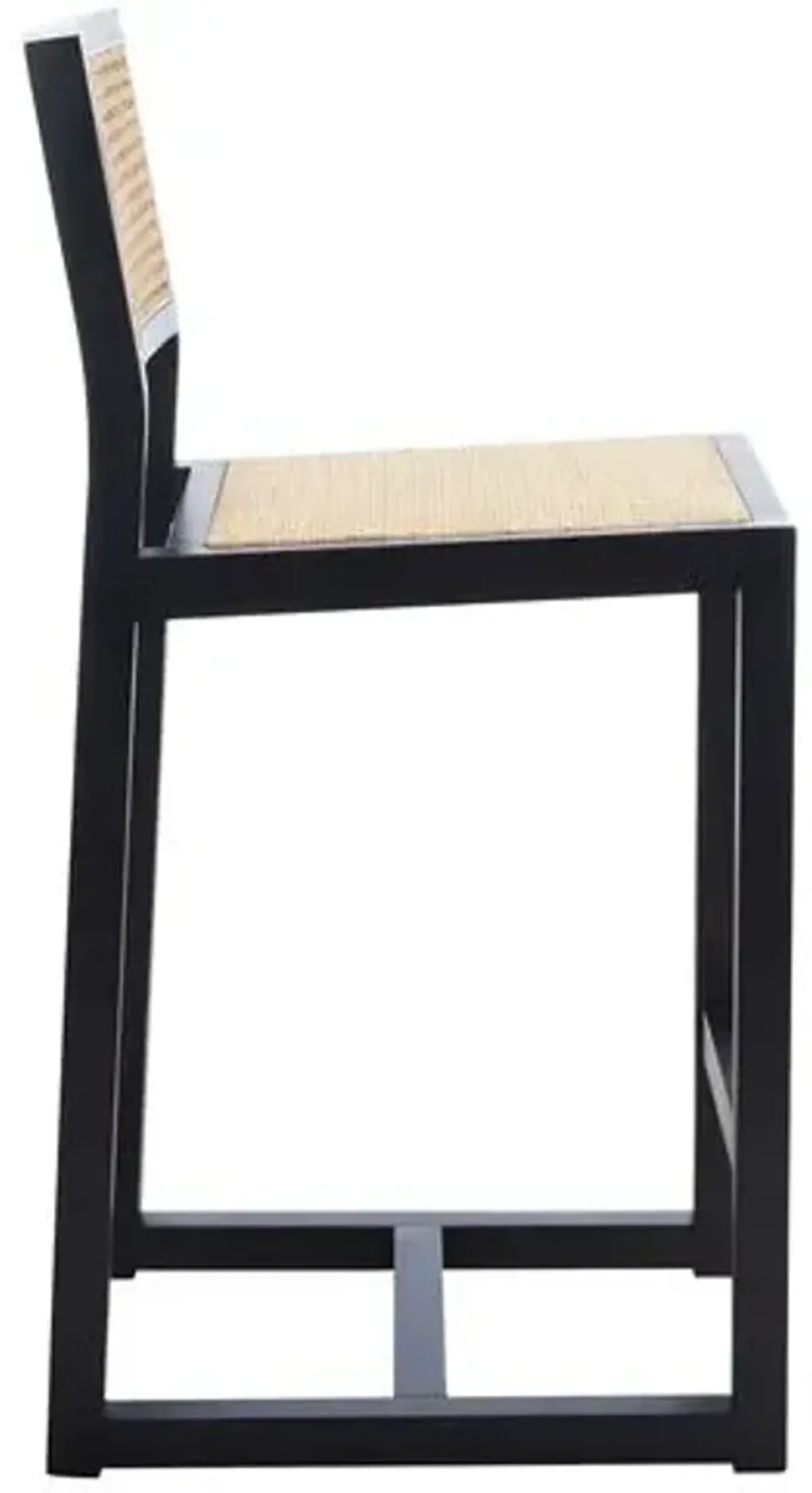 Addison Rattan Counter Stool - Black