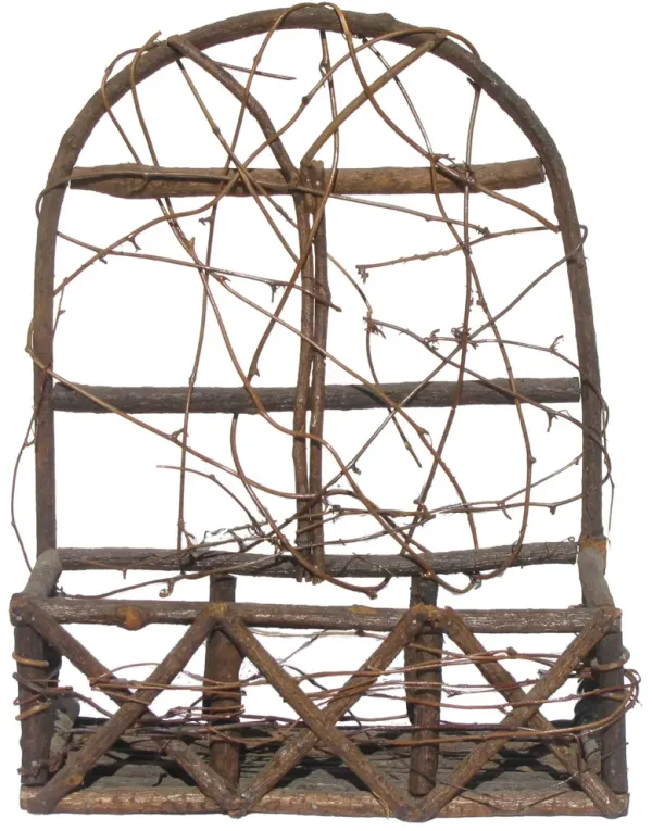 Organic Chic Twig Tabletop / Wall Shelf - Chez Vous - Brown