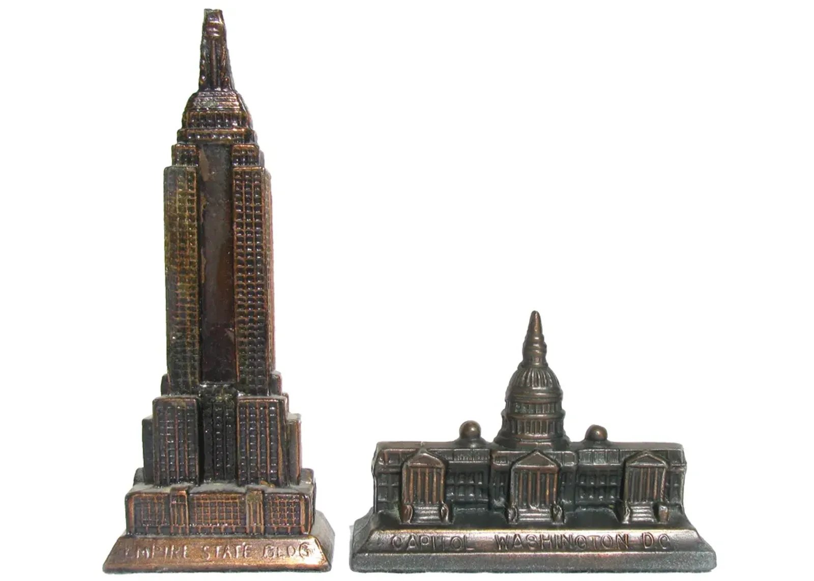 NYC & Washington DC Monument Models - Set of 2 - Chez Vous - Brown