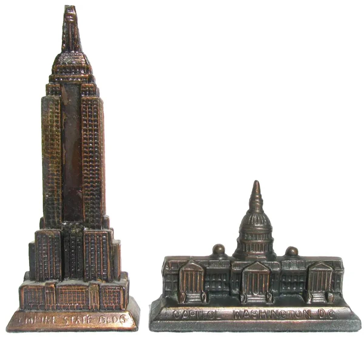 NYC & Washington DC Monument Models - Set of 2 - Chez Vous - Brown