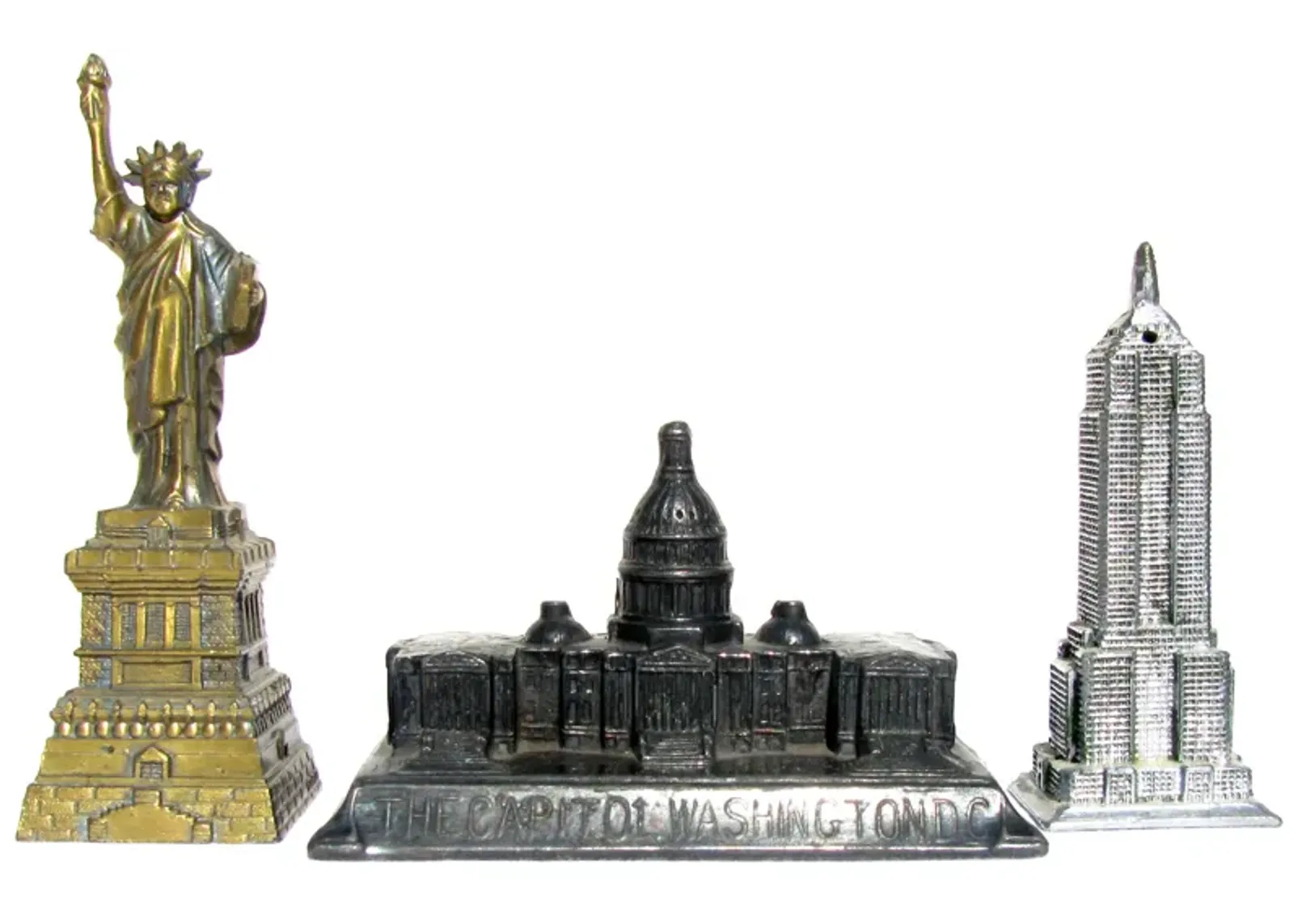 American Architectural Monuments Set of 3 - Chez Vous - Silver