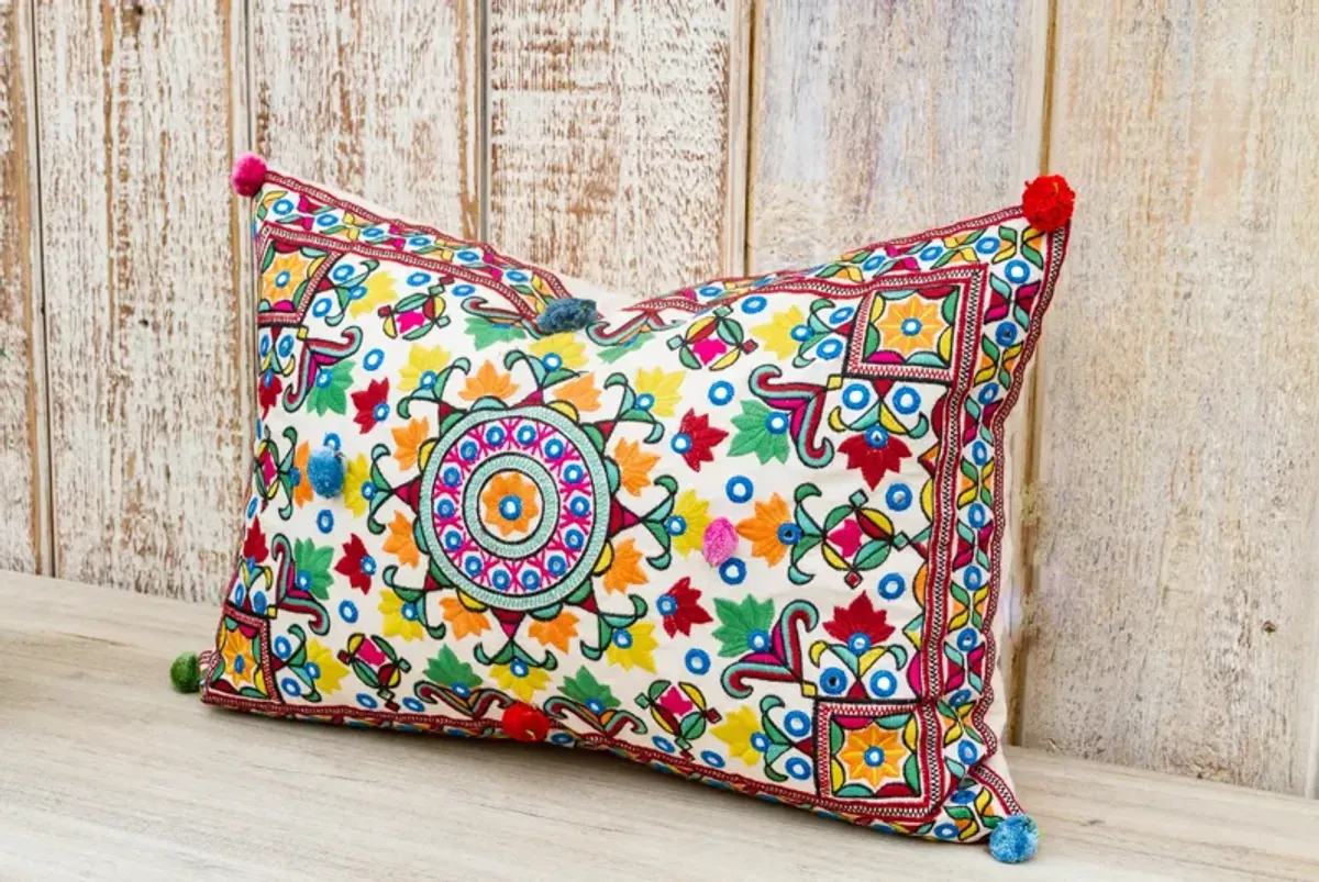 Bohemian Colorful Throw Pillow - de-cor