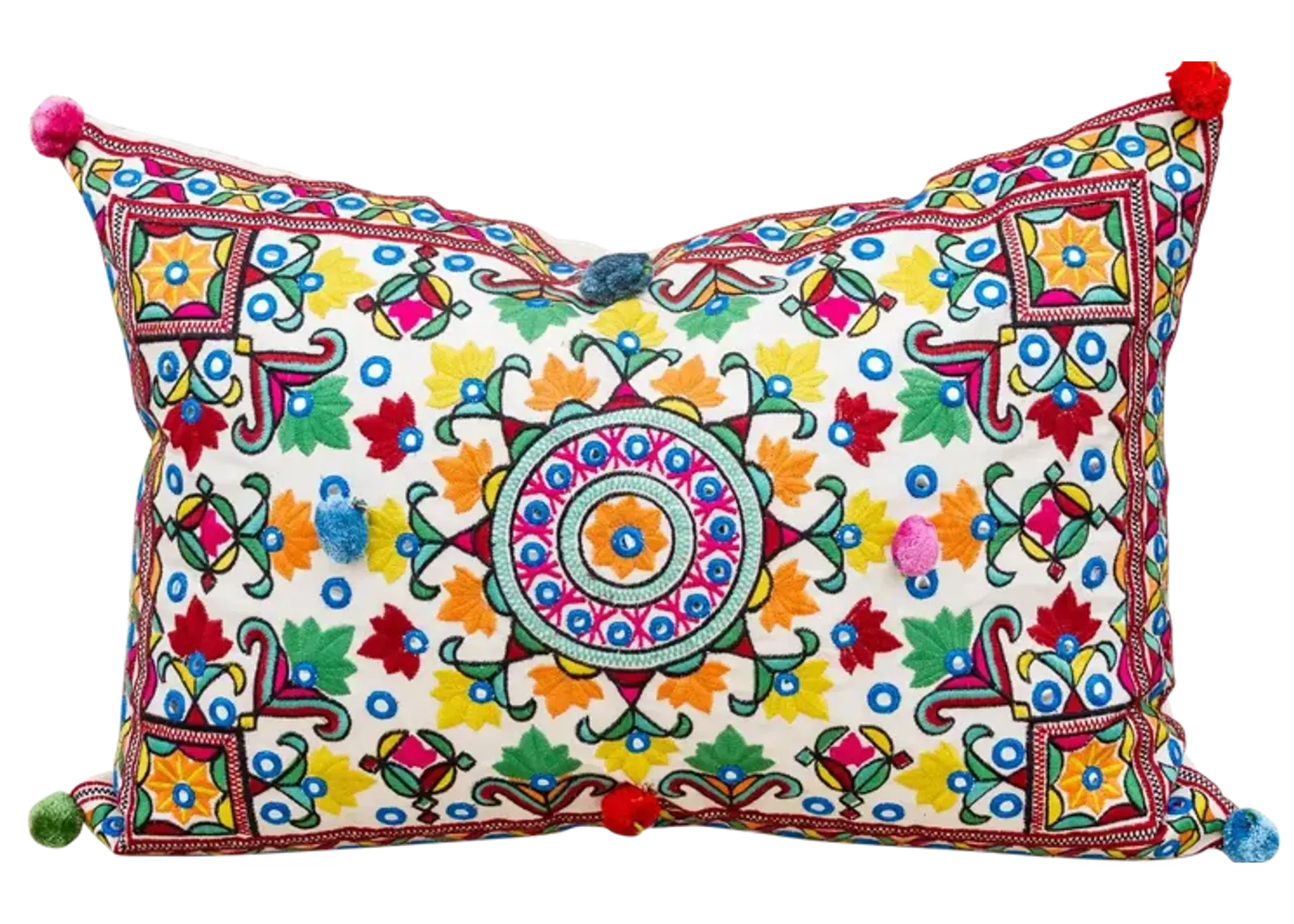 Bohemian Colorful Throw Pillow - de-cor