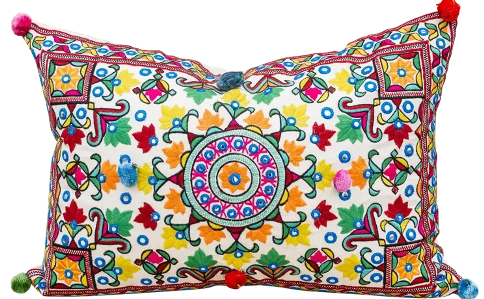 Bohemian Colorful Throw Pillow - de-cor