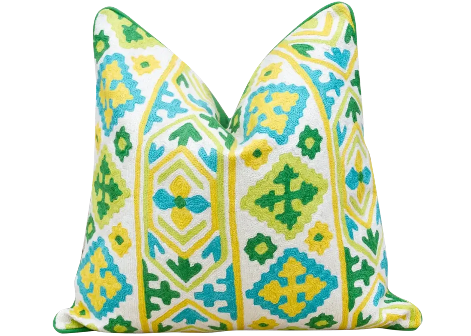 Moorish Colorful Wool Throw Pillow - de-cor