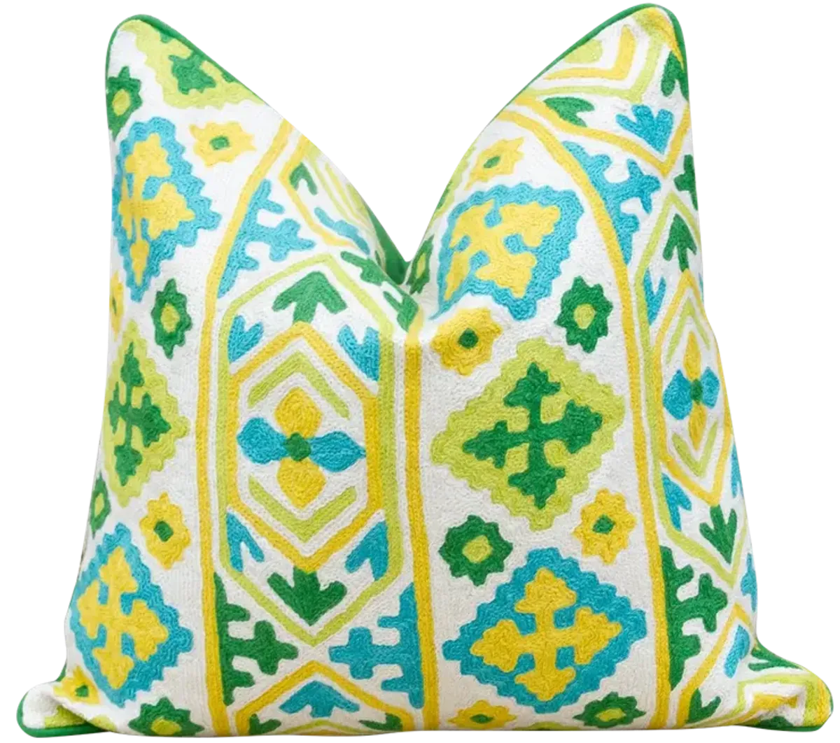 Moorish Colorful Wool Throw Pillow - de-cor