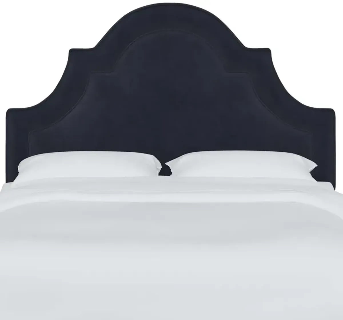 Kennedy Velvet Arched Headboard