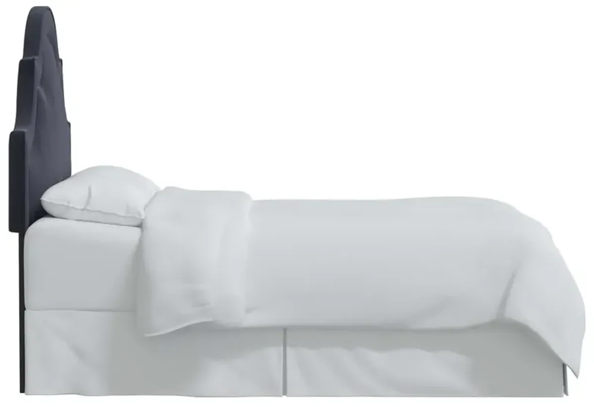 Kennedy Velvet Arched Headboard