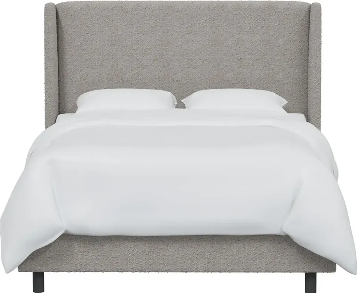 Kelly Bouclé Wingback Bed