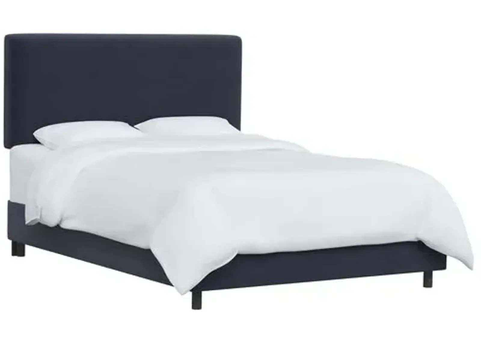 Novak Velvet Bed - Blue