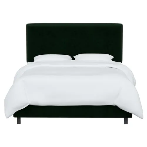 Novak Velvet Bed - Green