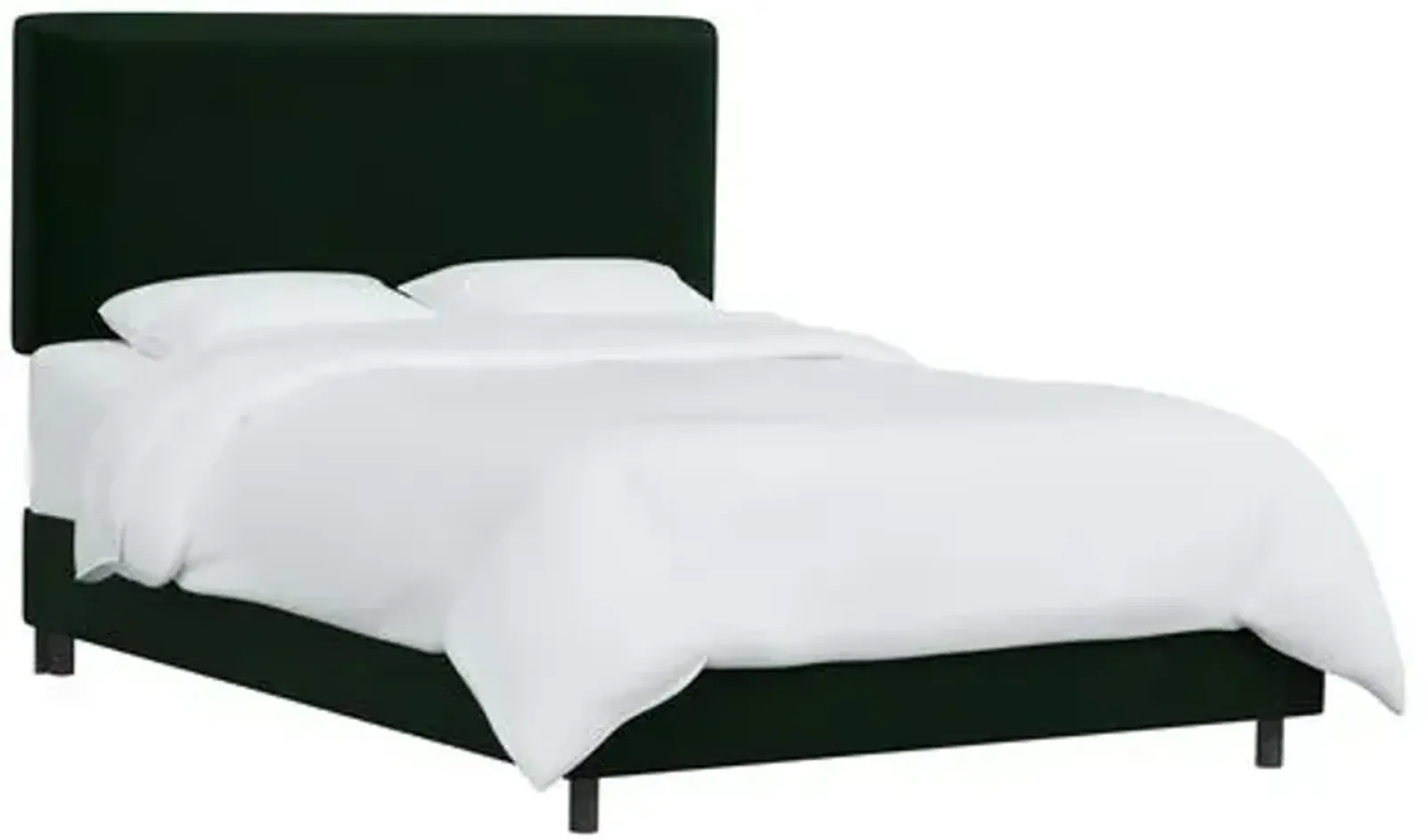 Novak Velvet Bed - Green