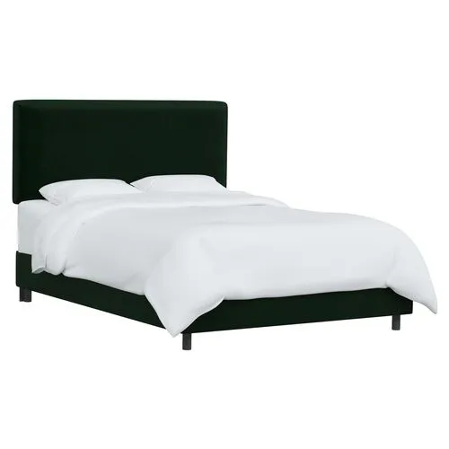 Novak Velvet Bed - Green