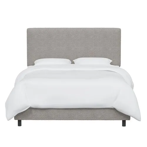 Novak Boucle Bed - Gray