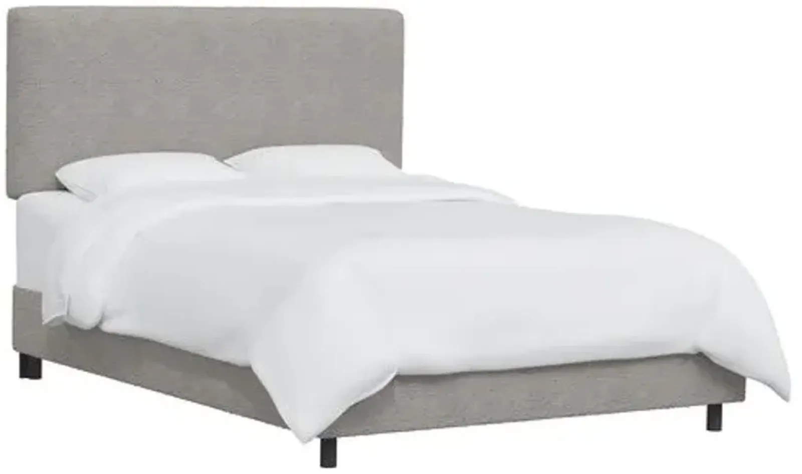 Novak Boucle Bed - Gray