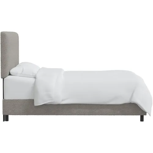 Novak Boucle Bed - Gray