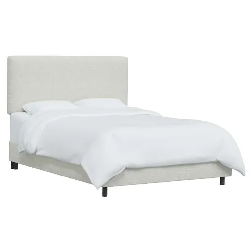 Novak Boucle Bed - White