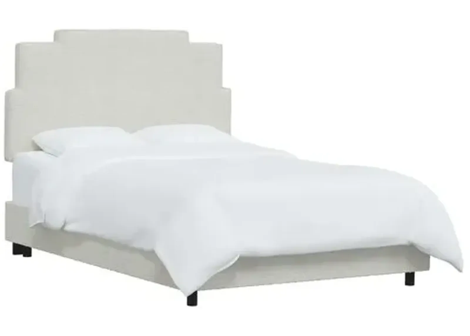 Paxton Boucl Bed - White