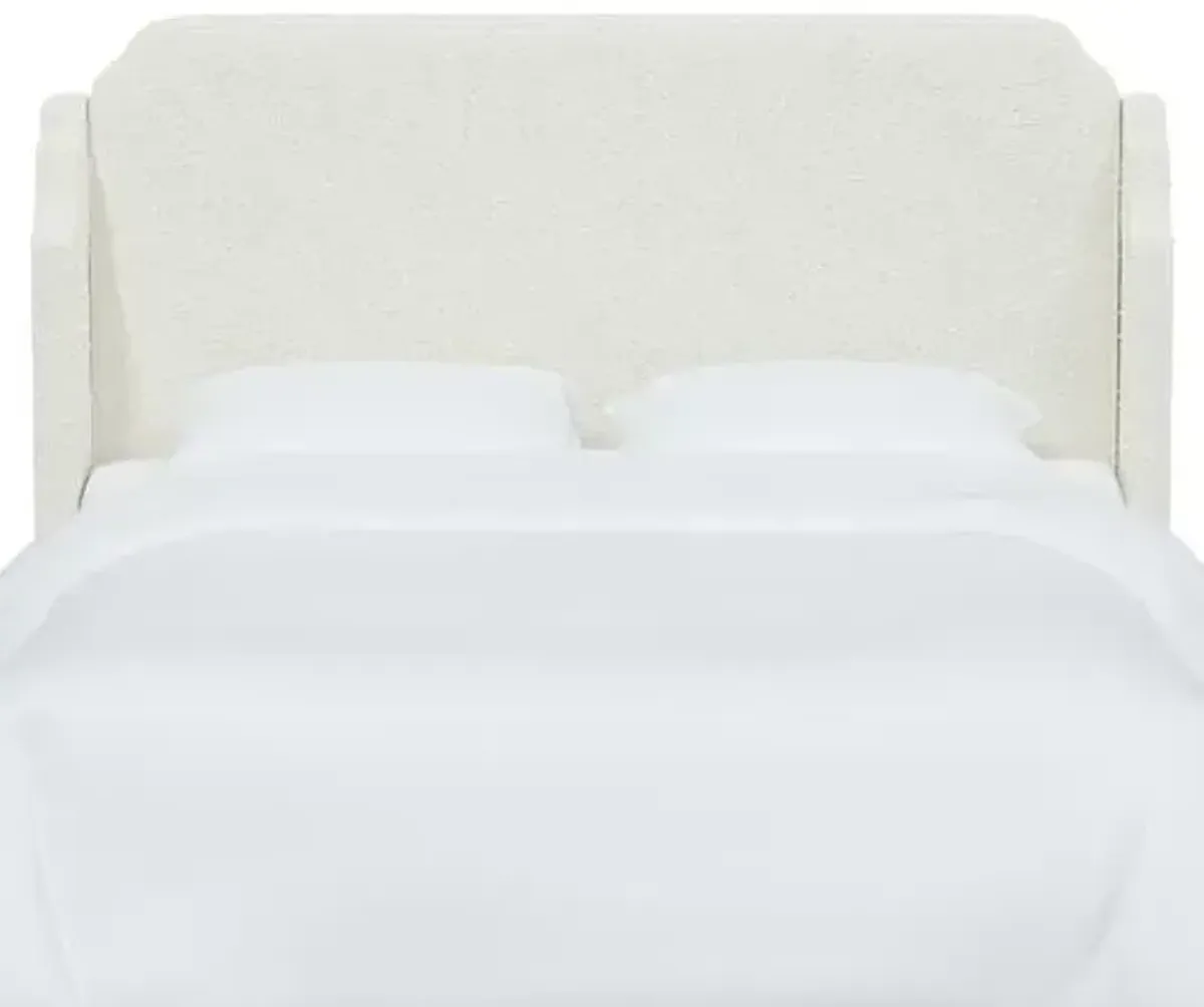 Aurora Bouclé Headboard - White