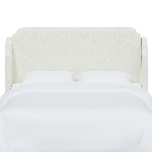 Aurora Bouclé Headboard - White