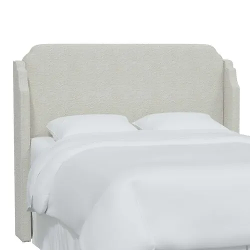 Aurora Bouclé Headboard - White